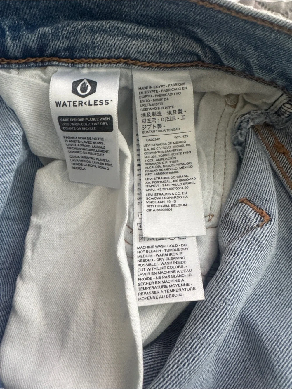 Levi's Light Blue Skinny Taper Jeans W32 L32